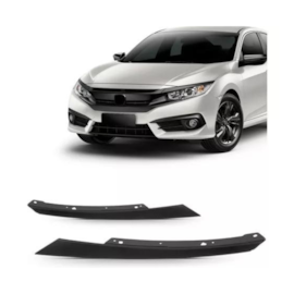 Kit Parachoque PUNTO 07 a 11 Dianteiro com Furo 5 Peças Preto