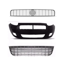 Kit Parachoque Punto 2007 a 2011 3 peças Kit Parachoque Punto 2007 a 2011 3 peças