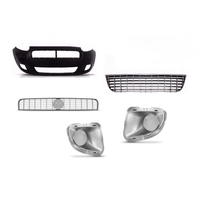 Kit Parachoque PUNTO 2007 a 2011 5 Peças Kit Parachoque PUNTO 2007 a 2011 5 Peças