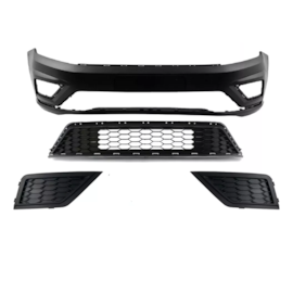 Kit Parachoque SAVEIRO G7 17 a 21 Texturizado sem Furo 4 Peças