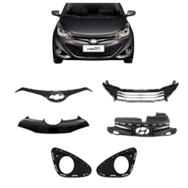 Kit Preto HB20 12/15 C/ Milha+ Apliq Placa Pto Br Kit Preto HB20 12/15 C/ Milha+ Apliq Placa Pto Br