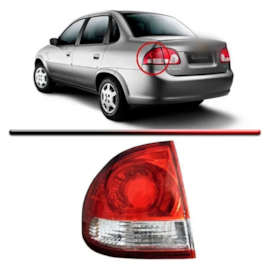 Lanterna Canto CLASSIC 2010 a 2016 Esquerdo Lanterna Canto CLASSIC 2010 a 2016 Esquerdo