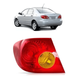 Lanterna COROLLA 02 a 07 Bicolor Seta Ambar Esquerdo Lanterna COROLLA 02 a 07 Bicolor Seta Ambar Esquerdo