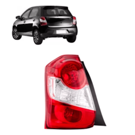Lanterna ETIOS 2013 a 2019 Hatch Esquerdo Com Luz Neblina