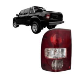 Lanterna RANGER 2005 a 2009 Esquerdo Carcaça Vermelha Lanterna RANGER 2005 a 2009 Esquerdo Carcaça Vermelha