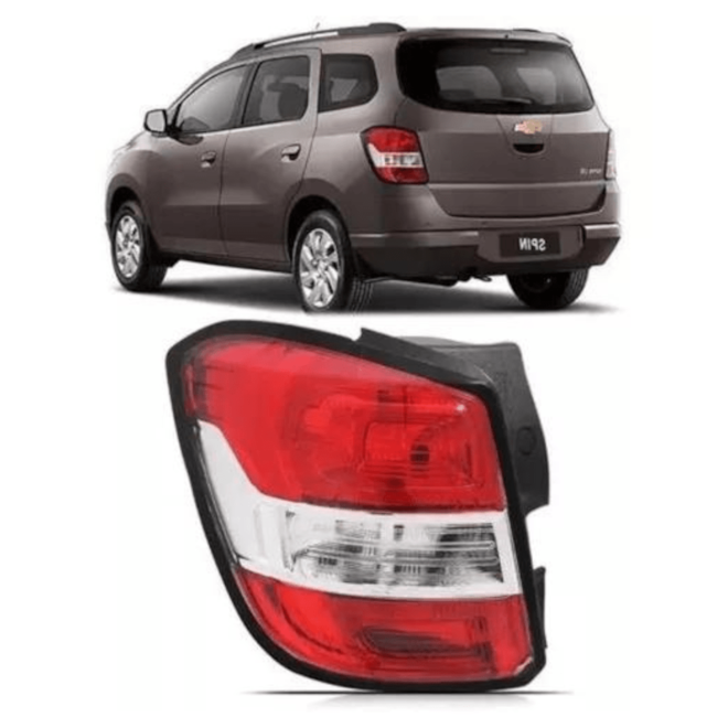 Lanterna SPIN 2013 a 2018 Esquerdo Borda Preta Lanterna SPIN 2013 a 2018 Esquerdo Borda Preta