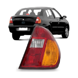 Lanterna Traseira CLIO SEDAN 2000 a 2011 Tricolor Direito