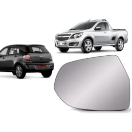 Lente do Retrovisor com Base AGILE 10 a 16 MONTANA 11 a 15 Esquerdo Lente do Retrovisor com Base AGILE 10 a 16 MONTANA 11 a 15 Esquerdo