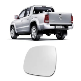 Lente do Retrovisor com Base AMAROK 10 a 15 Esquerdo