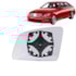 Lente do Retrovisor com Base C180 C200 B200 11 a 13 Esquerdo