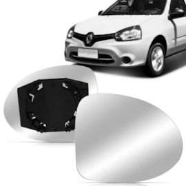 Lente do Retrovisor com Base CLIO 13 14 15 16 Esquerdo