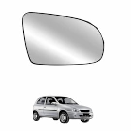 Lente do Retrovisor com Base CORSA MONTANA 02 a 13 Direito