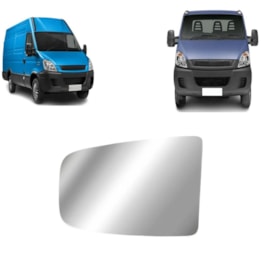 Lente Do Retrovisor com Base DAILY 08 a 15 Superior Esquerdo