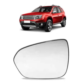 Lente do Retrovisor com Base DUSTER 2015 a 2019 Esquerdo