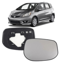 Lente do Retrovisor com Base FIT 09 a 14 Direito