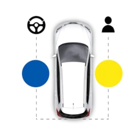 Lente do Retrovisor com Base FIT 2002 a 2008 Esquerdo