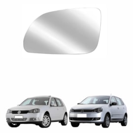 Lente do Retrovisor com Base GOLF 2014 a 2020 Esquerdo