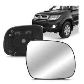 Lente do Retrovisor com Base HILUX 06 a 05 Direito