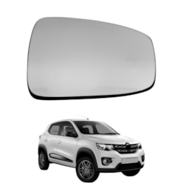 Lente do Retrovisor com Base KWID 2017 a 2021 Direito