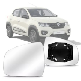 Lente do Retrovisor com Base KWID 2017 a 2021 Esquerdo