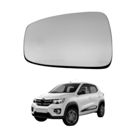 Lente do Retrovisor com Base KWID 2017 a 2021 Esquerdo