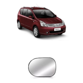 Lente do Retrovisor com Base LIVINA 09 a 14 Esquerdo