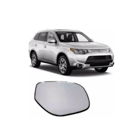 Lente do Retrovisor com Base OUTLANDER 2013 a 2016 Esquerdo Lente do Retrovisor com Base OUTLANDER 2013 a 2016 Esquerdo