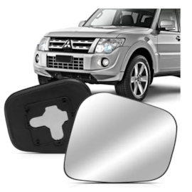 Lente do Retrovisor com Base PAJERO IO 98 a 02 PAJERO TR4 02 a 08 Esquerdo Lente do Retrovisor com Base PAJERO IO 98 a 02 PAJERO TR4 02 a 08 Esquerdo