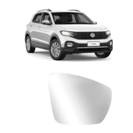 Lente Do Retrovisor Com Base T CROSS 2019 a 2022 Esquerdo Lente Do Retrovisor Com Base T CROSS 2019 a 2022 Esquerdo