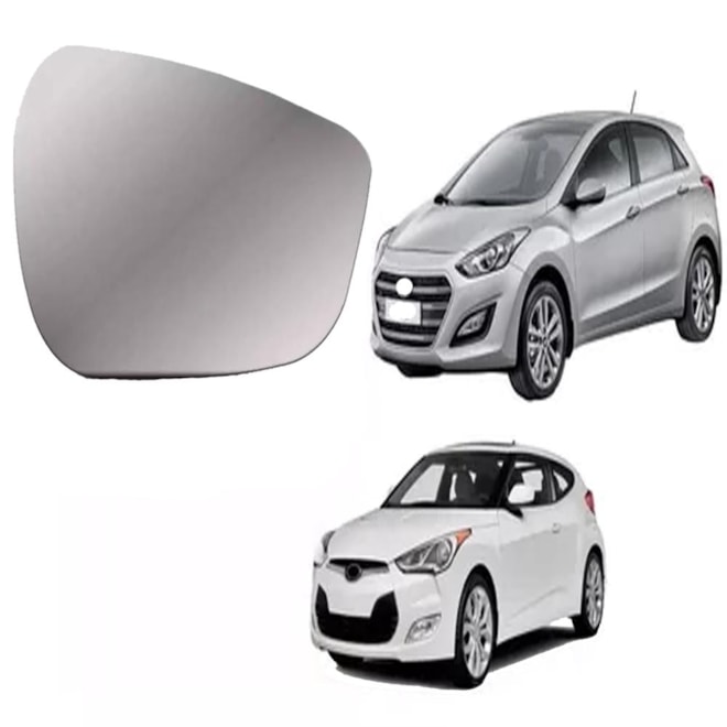 Lente Retrovisor com Base I30 MODERNO 2013 a 2016 Esquerdo Lente Retrovisor com Base I30 MODERNO 2013 a 2016 Esquerdo