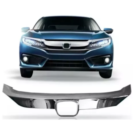 Moldura Emblema Grade Civic 17 À 18 Cromado