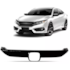 Moldura Emblema Grade Civic 2017 a 2021 Preta Black Piano