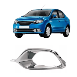 Moldura Grade Milha LOGAN 14 A 19 Cromado Direito Moldura Grade Milha LOGAN 14 A 19 Cromado Direito