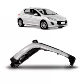 Moldura Milha PEUGEOT 308 12 a 15 Cinza Direito Moldura Milha PEUGEOT 308 12 a 15 Cinza Direito