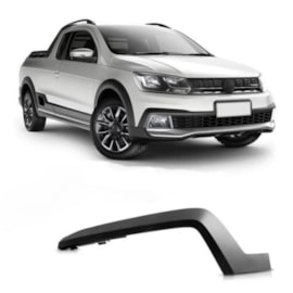 Moldura Superior Milha SAVEIRO CROSS 17 a 22 Preto Direito Moldura Superior Milha SAVEIRO CROSS 17 a 22 Preto Direito