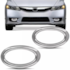 Par Aro Grade Farol Milha NEW CIVIC 2009 a 2011 Cromado Par Aro Grade Farol Milha NEW CIVIC 2009 a 2011 Cromado