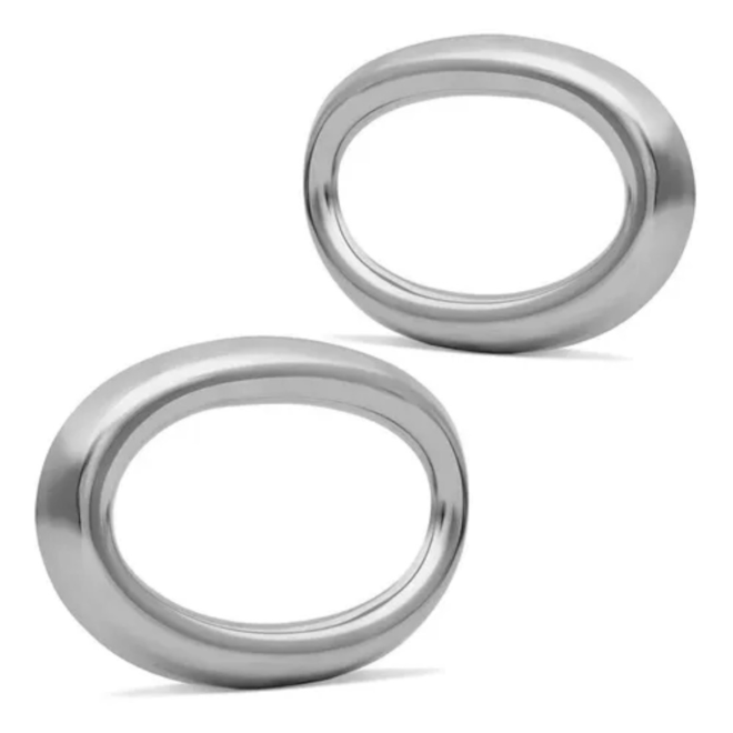 Par Aro Grade Farol Milha NEW CIVIC 2009 a 2011 Cromado Par Aro Grade Farol Milha NEW CIVIC 2009 a 2011 Cromado