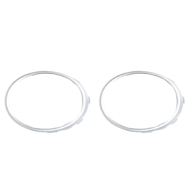 Par Aro Grade Milha GOL RALLYE 12 a 16 Preto Aro Cromado Par Aro Grade Milha GOL RALLYE 12 a 16 Preto Aro Cromado