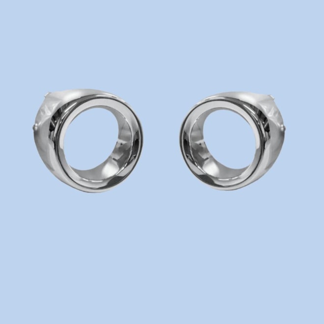 Par Aro Grade Milha LOGAN 14 À 19 Cromado Par Aro Grade Milha LOGAN 14 À 19 Cromado