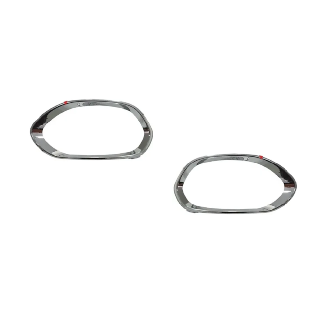 Par Aro Grade Milha TORO 2016 a 2020 Cromado Par Aro Grade Milha TORO 2016 a 2020 Cromado