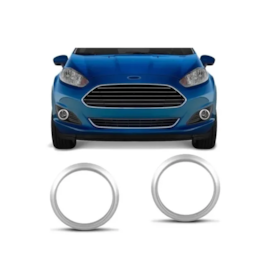Par Aro Moldura Milha NEW FIESTA 2013 a 2017 Cromado Par Aro Moldura Milha NEW FIESTA 2013 a 2017 Cromado