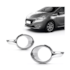 Par Grade Farol Milha 208 2013 a 2016 C Furo Cromado Par Grade Farol Milha 208 2013 a 2016 C Furo Cromado