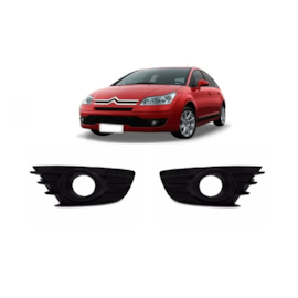 Par Grade Farol Milha C4 PALLAS HATCH 07 a 14 C Furo Preto Par Grade Farol Milha C4 PALLAS HATCH 07 a 14 C Furo Preto