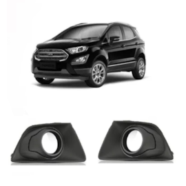 Par Grade Farol Milha ECOSPORT 2013 a 2017 C Furo Preto