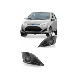 Par Grade Farol Milha FIESTA 2011 a 2014 S Furo Preto Par Grade Farol Milha FIESTA 2011 a 2014 S Furo Preto