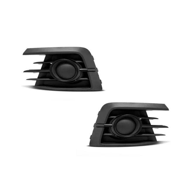 Par Grade Farol Milha GOL G7 16 a 18 S Furo Preto Aro Preto Par Grade Farol Milha GOL G7 16 a 18 S Furo Preto Aro Preto