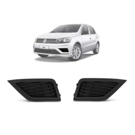 Par Grade Farol Milha GOL VOYAGE SAVEIRO 18 a 22 S Furo Pret Par Grade Farol Milha GOL VOYAGE SAVEIRO 18 a 22 S Furo Pret