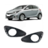 Par Grade Farol Milha HB20 HB20S 2012 a 2015 C Furo Preto Par Grade Farol Milha HB20 HB20S 2012 a 2015 C Furo Preto