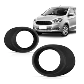 Par Grade Farol Milha KA HATCH SEDAN 15 a 18 C Furo Preto Par Grade Farol Milha KA HATCH SEDAN 15 a 18 C Furo Preto