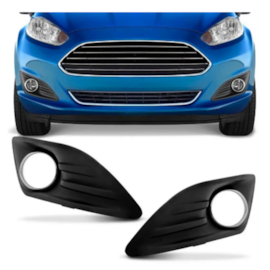Par Grade Farol Milha NEW FIESTA 2014 a 2017 S Furo Preto Par Grade Farol Milha NEW FIESTA 2014 a 2017 S Furo Preto